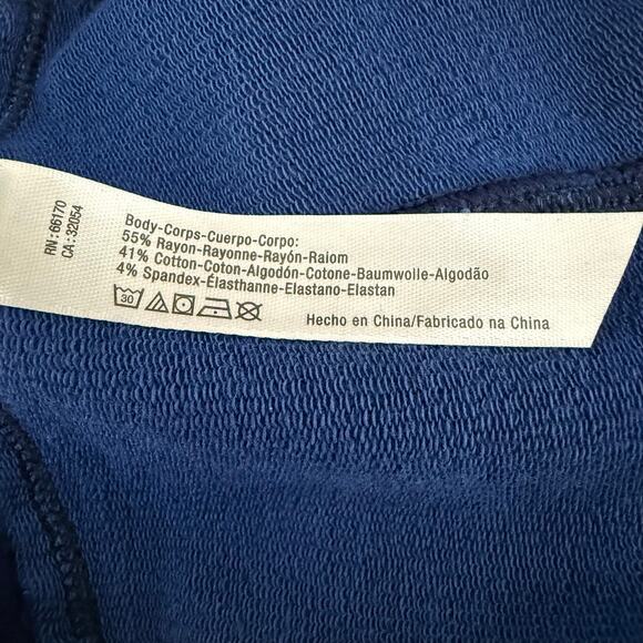 Free People FP Movement Mid Rise Kyoto Leggings Navy Blue Large Athleisure Yoga - Picture 5 of 7